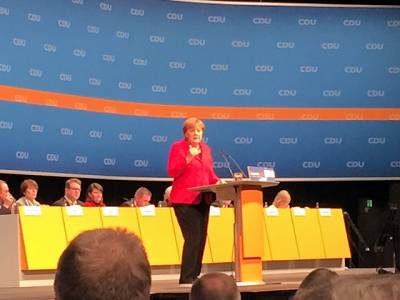 CDU Landesparteitag in Hameln - Die Chefin, Bundeskanzlerin Angela Merkel
