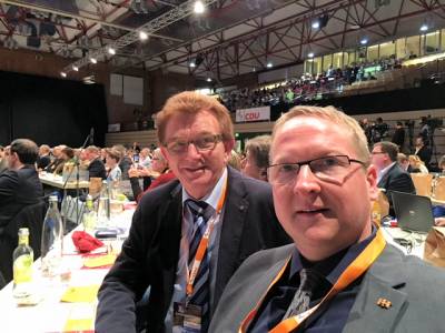 CDU Landesparteitag in Hameln - Theo Frerichs und Klaus-Dieter Reder